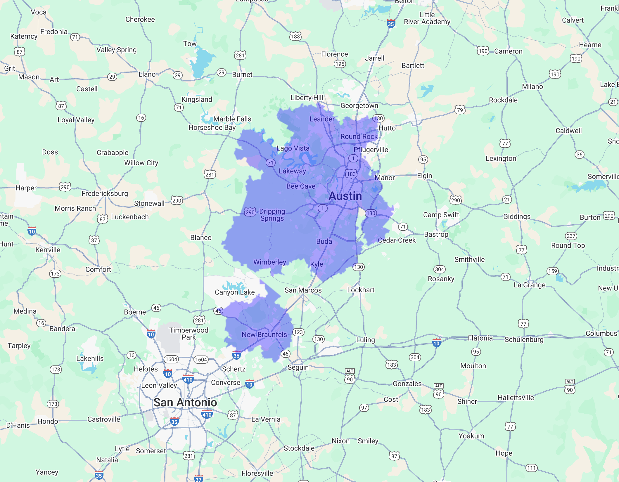 service-areas-map Rockview Service Area Map